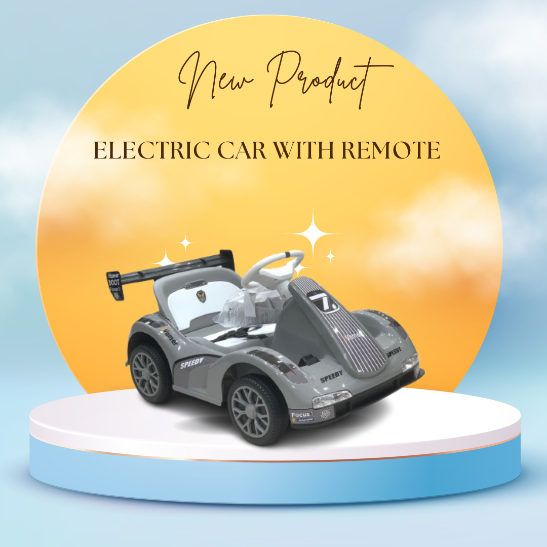 Kids' Go Kart,Ride On Car, Kids Electric Car,Tamco Riding Toys For Kids With Remote Control Amazing Gift For 2 Years Boys Girls Grey Plastic