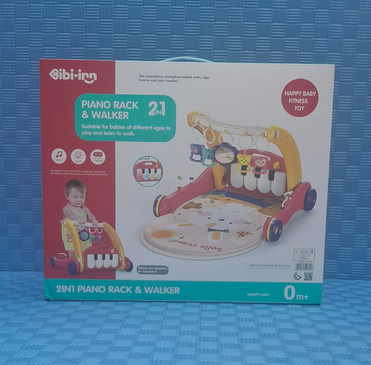 2 in 1 baby piano gymnastic rack - Green