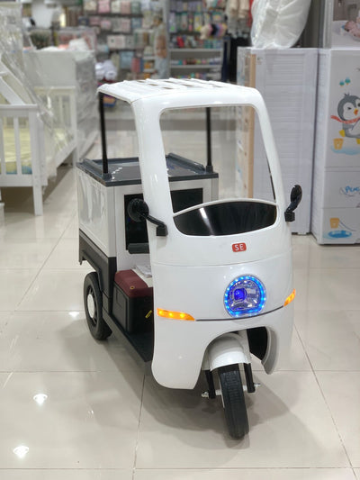 KIDS REMOTE CONTROLLED ELECTRIC RICKSHAW