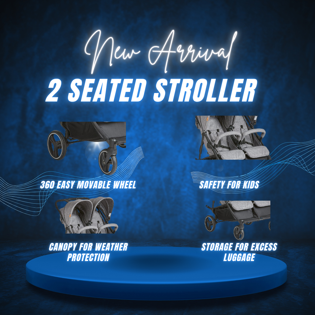 Double Seat Baby Walker for 6 Months to 2 Years – Fun for Two!