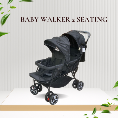 Elegant Black Baby Walker for 6 Months to 2 Years – Stylish & Safe